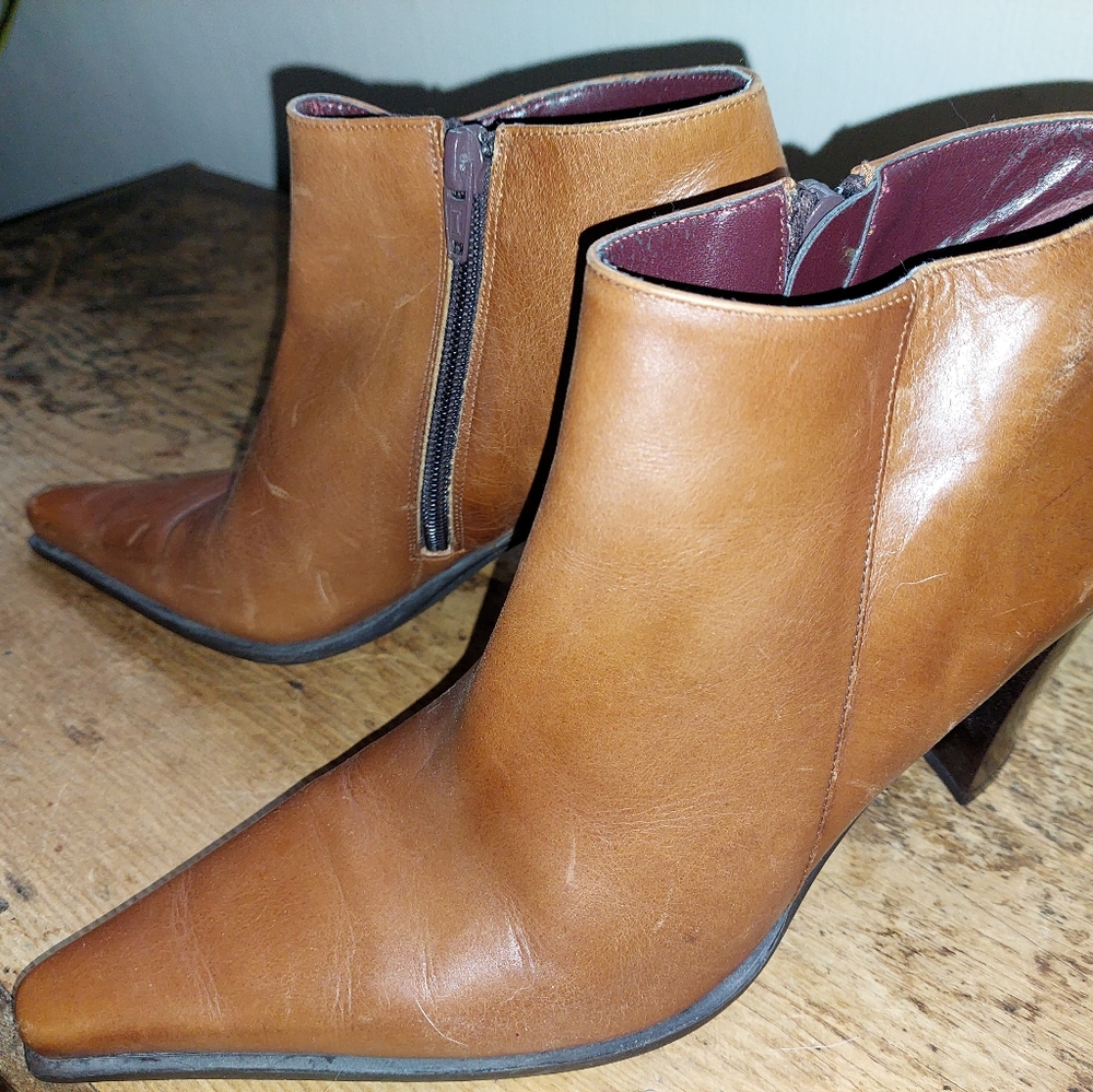 Like New - Pegabo Tan Ankle Boots